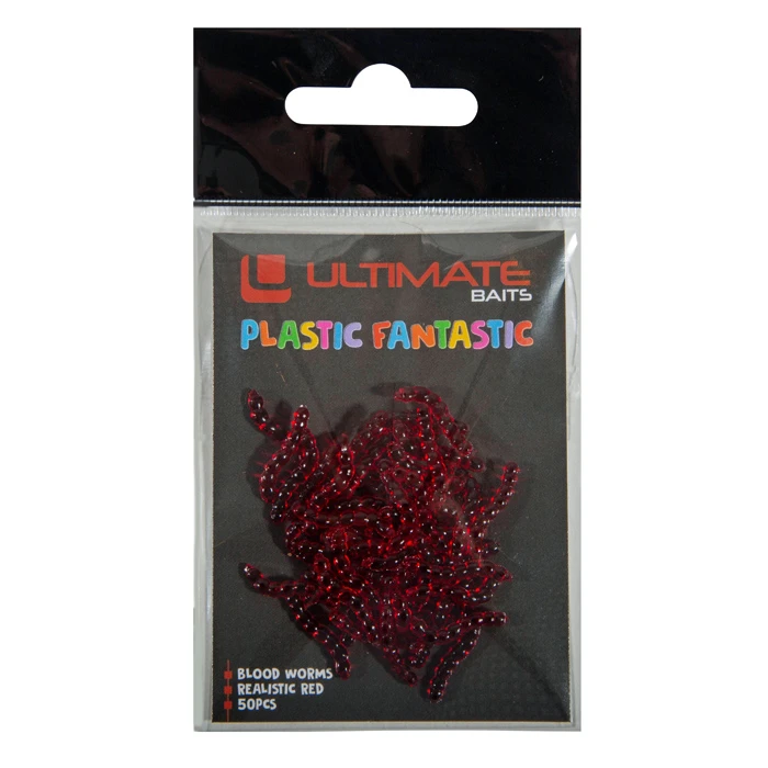 Imitation Bait Ultimate Baits Bloodworms Transparant Red (50pcs) 2 Imitation Bait Ultimate Baits Bloodworms Transparant Red (50pcs) - Image 2