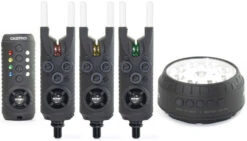 Sonik Gizmo 3+1 Red, Yellow, Green Bite Alarm Set (Incl. Bivvy Lamp)