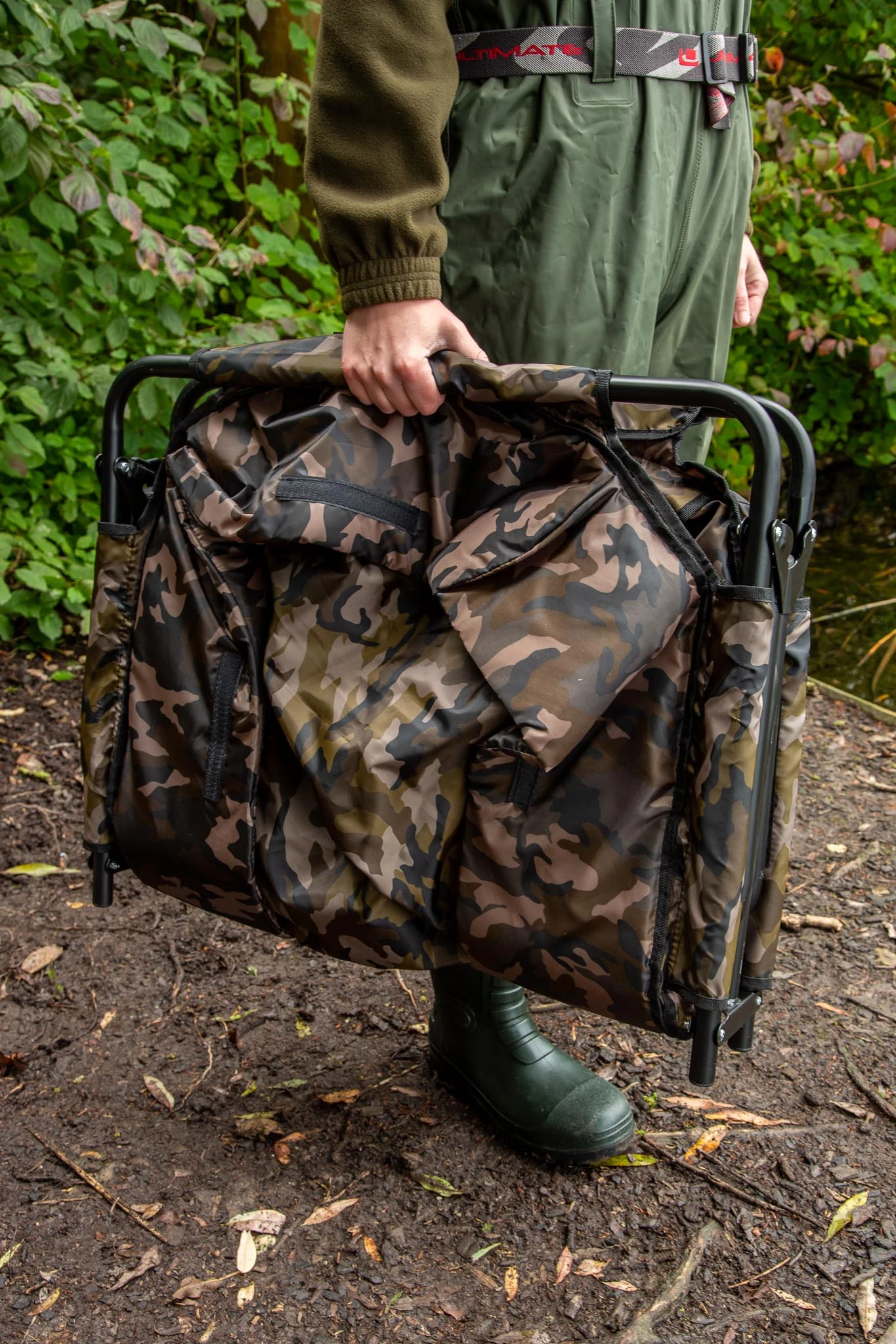 Ultimate Folding Carp Cradle Camo 6 Ultimate Folding Carp Cradle Camo - Image 6