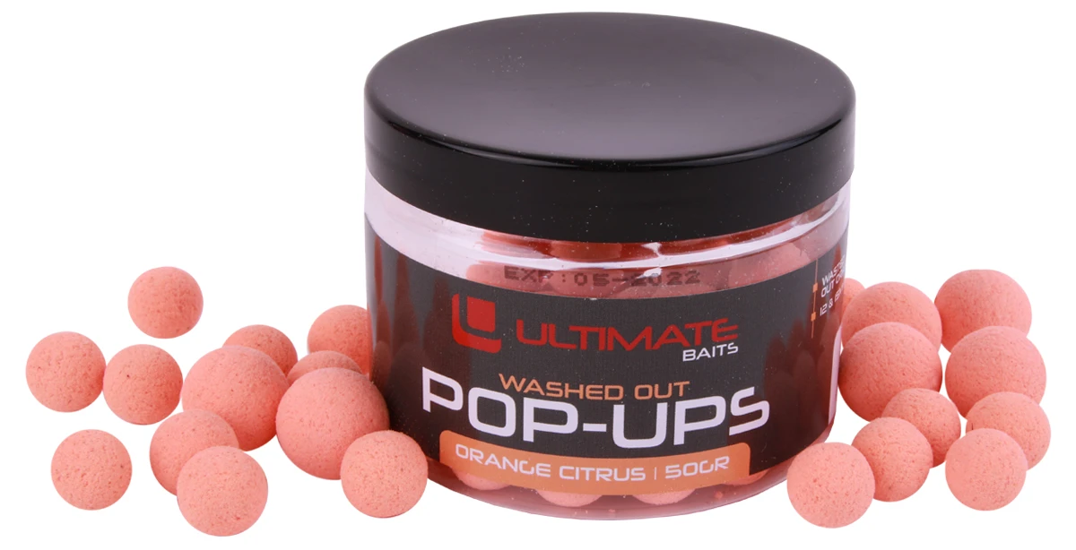 Ultimate Baits Washed Out Pop Ups 12+15mm 1 Ultimate Baits Washed Out Pop Ups 12+15mm