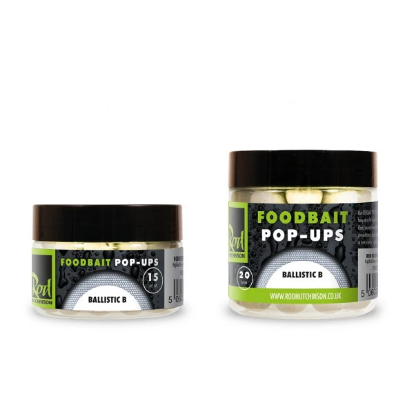 Rod Hutchinson Ballistic B Fluoro Pop-Ups (15mm) White 1 Rod Hutchinson Ballistic B Fluoro Pop-Ups (15mm) White