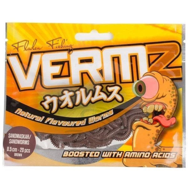 Fladen Vermz Sandworm 8,5cm (20 Pieces) 1 Fladen Vermz Sandworm 8,5cm (20 Pieces)