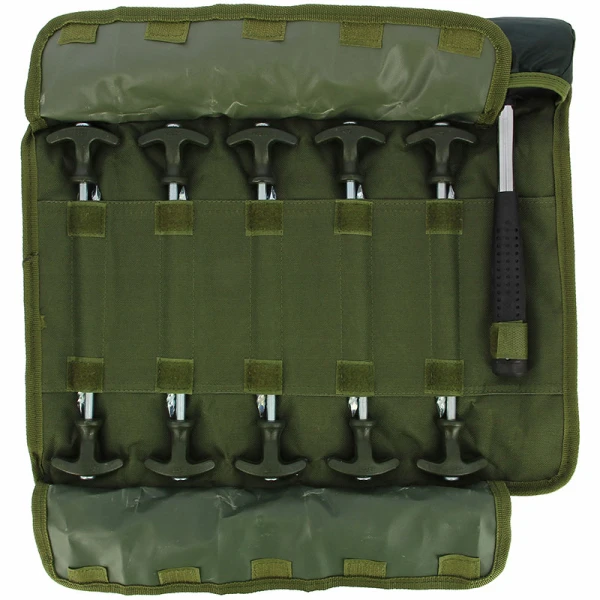NGT Bivvy Peg Set With 10 Tent Pegs And Mallet 2 NGT Bivvy Peg Set With 10 Tent Pegs And Mallet - Image 2